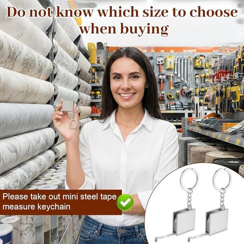 2 Pcs Mini Tape Measure Metal Keychain, 1.2m/4ft Retractable Metal Measuring Tapes Mini Keychain Tape Measure Small Square Tapes Measuring for Sewing DIY Party Favors Easy Read Metric/Inch in Saudi Arabia