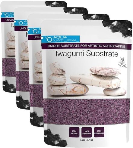 Aqua Natural Iwagumi Sand - Garnet 7.7lb - Ultra Premium Substrate for aquascaping, Aquariums, vivariums and terrariums in Kuwait