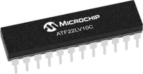 تقنية الرقاقة الدقيقة، ATF22LV10C-10PU، عائلة SPLD ATF22LV10C 500 بوابة، 10 خلايا ماكرو 83.3 ميجا هرتز 3.3 فولت/5 فولت، أنبوب PDIP 24 سنًا (10 عناصر/عناصر) in Saudi Arabia