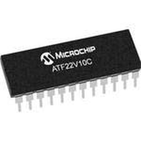 تقنية الرقاقة الدقيقة، ATF22V10C-7PX، عائلة SPLD ATF22V10C، 500 بوابة، 10 خلايا ماكرو، 166 ميجاهرتز، 5 فولت، 24 سنًا، أنبوب PDIP (15 عنصرًا/عناصر) in Saudi Arabia