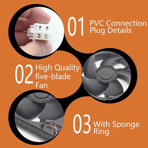 استبدال محرك مروحة المكثف DA97-20025A لجهاز Samsung RF27T5241SR، RS22T5201SR، RS27T5200SG، RF32CG5400SR، استبدال PD00076495، 4962138، AP6883701، PS12720104 in Kuwait