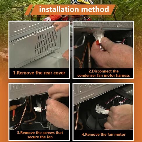 استبدال محرك مروحة المكثف DA97-20025A لجهاز Samsung RF27T5241SR، RS22T5201SR، RS27T5200SG، RF32CG5400SR، استبدال PD00076495، 4962138، AP6883701، PS12720104 in Kuwait