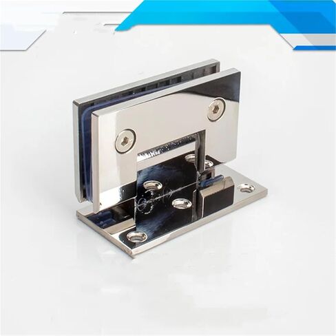 مفصل زجاجي بمشبك 304 من الفولاذ المقاوم للصدأ 90 درجة (XYGL-13) قطعة واحدة in Kuwait