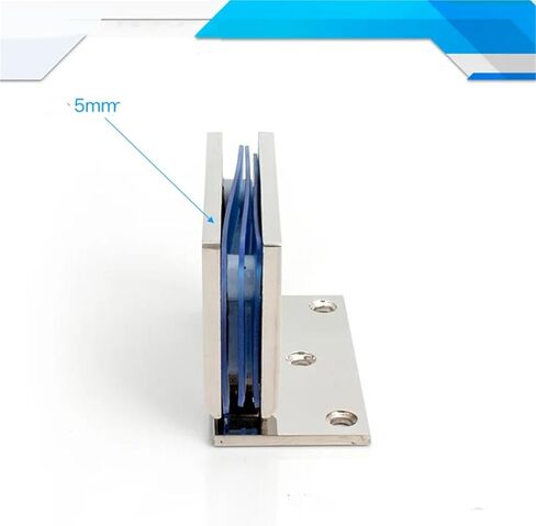 مفصل زجاجي بمشبك 304 من الفولاذ المقاوم للصدأ 90 درجة (XYGL-13) قطعة واحدة in Kuwait