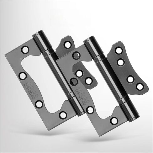 4inch Stainless Steel Mini Door Fitting Sound-Absorbing Hinges 2Pcs(White) in Saudi Arabia