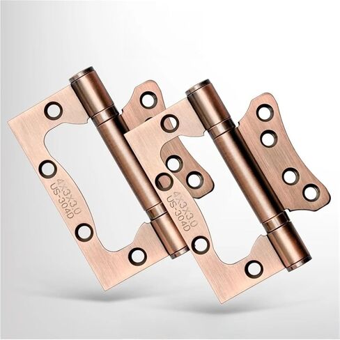4inch Stainless Steel Mini Door Fitting Sound-Absorbing Hinges 2Pcs(White) in Saudi Arabia