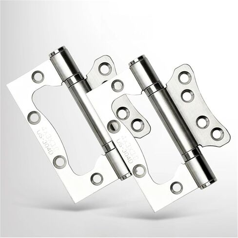 4inch Stainless Steel Mini Door Fitting Sound-Absorbing Hinges 2Pcs(White) in Saudi Arabia