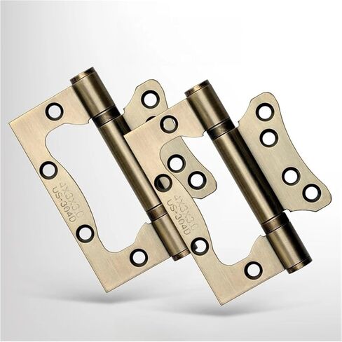 4inch Stainless Steel Mini Door Fitting Sound-Absorbing Hinges 2Pcs(White) in Saudi Arabia