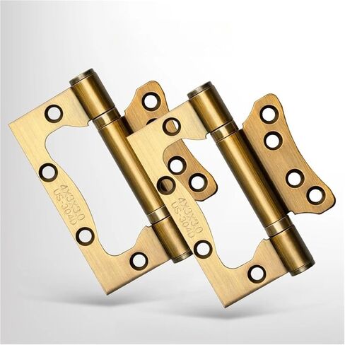 4inch Stainless Steel Mini Door Fitting Sound-Absorbing Hinges 2Pcs(White) in Saudi Arabia