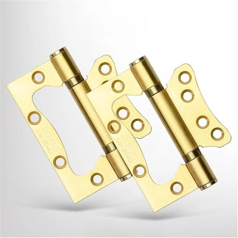 4inch Stainless Steel Mini Door Fitting Sound-Absorbing Hinges 2Pcs(White) in Saudi Arabia