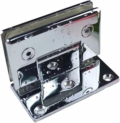 Shiny Thickened zinc Alloy Hinge Glass Door Clip(XYGL-12) 1Pcs in Saudi Arabia