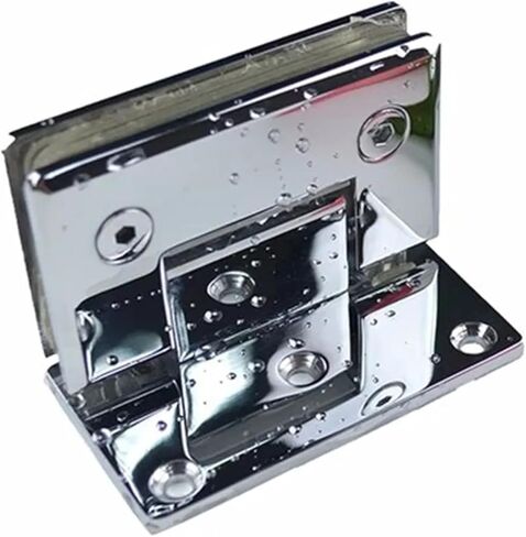 Shiny Thickened zinc Alloy Hinge Glass Door Clip(XYGL-12) 1Pcs in Saudi Arabia