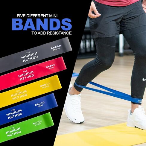 Joey Thurman Mini Resistance Bands, 5-Pack Mini Loop Bands for Exercise, Booty Bands for Glutes Legs and Hips, Home Gym Workout Bands in Saudi Arabia
