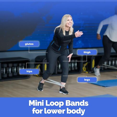 Joey Thurman Mini Resistance Bands, 5-Pack Mini Loop Bands for Exercise, Booty Bands for Glutes Legs and Hips, Home Gym Workout Bands in Saudi Arabia