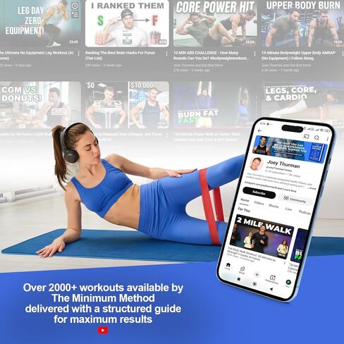 Joey Thurman Mini Resistance Bands, 5-Pack Mini Loop Bands for Exercise, Booty Bands for Glutes Legs and Hips, Home Gym Workout Bands in Saudi Arabia