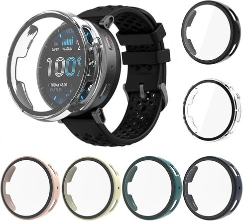 Screen Protector Case Compatible with Amazfit Active Max Watch Band, Full Coverage, Hard PC Bumper, Ultra-Thin, Scratch Resistant, All-Around Screen Protector for Active Max in Saudi Arabia
