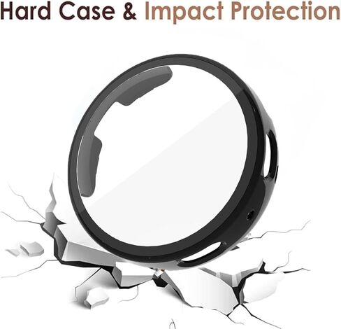 Screen Protector Case Compatible with Amazfit Active Max Watch Band, Full Coverage, Hard PC Bumper, Ultra-Thin, Scratch Resistant, All-Around Screen Protector for Active Max in Saudi Arabia