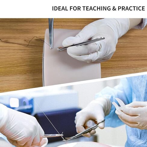 Suture Practice Kit, Durable with Non-Slip Suction Cup Design, Including Thickened Pre-Cut Wounds and Complete Tools for Educational Use in Saudi Arabia