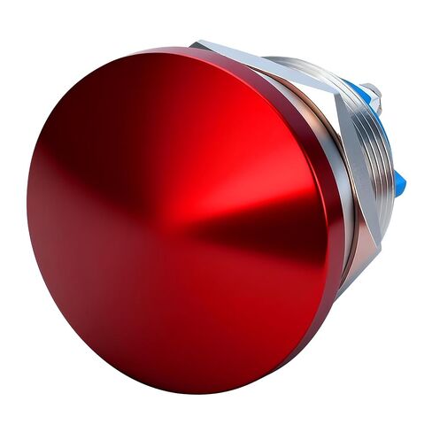 مفتاح زر ضغط مؤقت برأس الفطر 22 مم، IP65 مقاوم للماء 5A 12V/24V/36V DC 110V/250V AC، طرف لولبي SPST 1NO (أخضر) in Kuwait