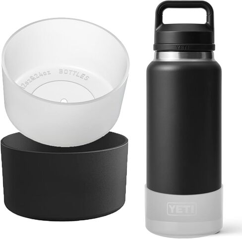 قطعتان من أحذية السيليكون لسلسلة YETI Rambler 20 أونصة 30 أونصة 25-46 أونصة القطر السفلي من 2.87 بوصة إلى 3.93 بوصة حافظة واقية مضادة للخدش للزجاجات غطاء شفاف مضاد للانزلاق ملحقات الاستخدام الخارجي in Saudi Arabia