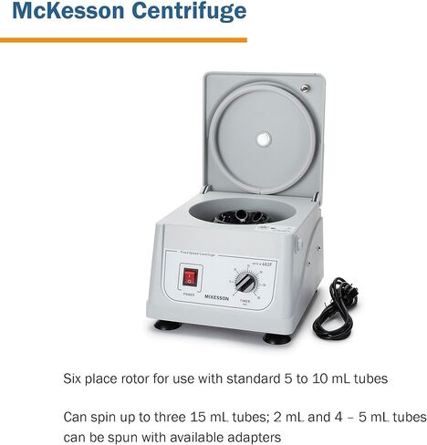 McKesson Centrifuge Machine for Laboratory Clinical Use, Fixed Speed at 3400 RPM - 6 Place Fixed Angled Rotor, 1 Count in Saudi Arabia