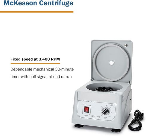 McKesson Centrifuge Machine for Laboratory Clinical Use, Fixed Speed at 3400 RPM - 6 Place Fixed Angled Rotor, 1 Count in Saudi Arabia