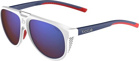 Bollé - EUPHORIA, White Blue Red Matte, Brown Blue, Medium, Sunglasses, Unisex, Adult in Saudi Arabia