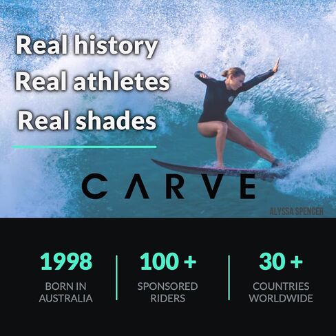 نظارات شمسية CARVE بوهيميا بظلال مستديرة لا تتأثر بمرور الزمن، مقاس كلاسيكي، حماية 100% من الأشعة فوق البنفسجية in Kuwait