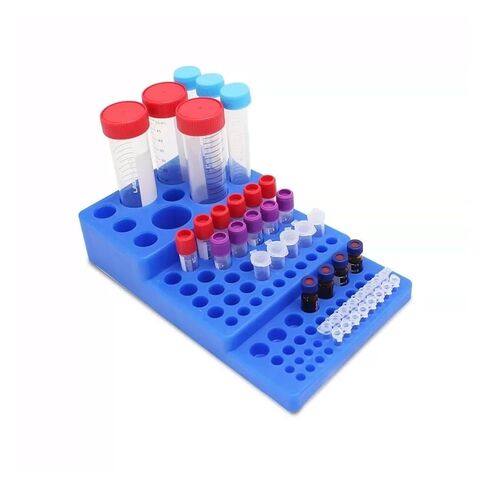 Aluminum Cooling Block 1pc Plastic Centrifuge Tube Rack Stepped 0.2/0.5/1.5/2/5/10/15/50Ml Test Holder Multifunctional in Saudi Arabia