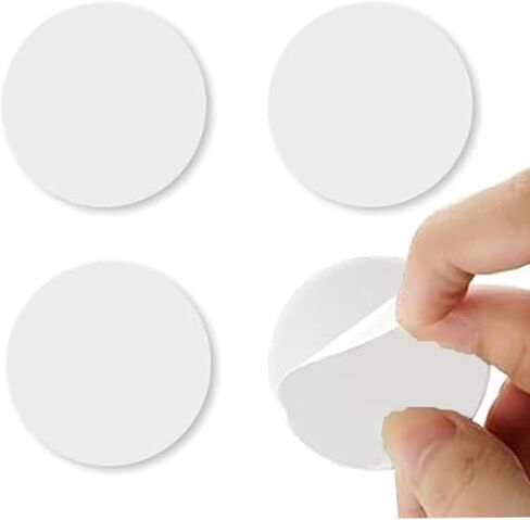 4 Pcs Adhesive Disk for Suction Cup Shower Suction Cup Adhesive Sticker Discs 80mm Circular Plastic Mounting Pads Heat Resistant Double-Sided Stickers Suction Items Coated Stick Pad Holder in Saudi Arabia