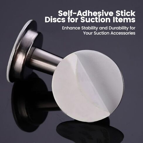 4 Pcs Adhesive Disk for Suction Cup Shower Suction Cup Adhesive Sticker Discs 80mm Circular Plastic Mounting Pads Heat Resistant Double-Sided Stickers Suction Items Coated Stick Pad Holder in Saudi Arabia