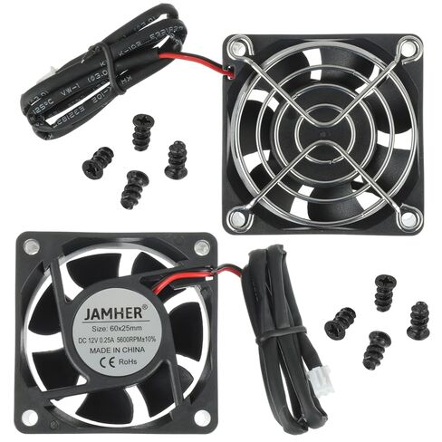 120x120x25mm 12V DC مروحة تبريد وحدة الكمبيوتر 2Pin XH2.54 2 سلك 1600RPM مراوح هادئة عالية الأداء (2 حزمة) in Kuwait