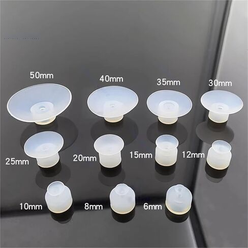 1pcs Pneumatic Suction Cup SP Single Layer Silicone Rubber 8mm Mounting Hole Sucker Big Head Injection Molding Machine Manipulator(15mm) in Kuwait