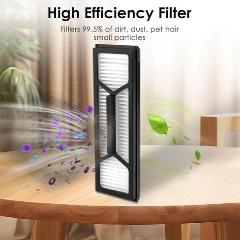 (28 حزمة) مجموعة ملحقات قطع غيار Omni S1 Pro متوافقة مع مكنسة Eufy Omni S1 Pro Robot، 2 فرشاة دوارة مطاطية، 2 ممسحة دوارة، 8 فرش جانبية، 8 أكياس غبار، 8 مرشحات HEPA in Kuwait