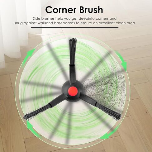 (28 حزمة) مجموعة ملحقات قطع غيار Omni S1 Pro متوافقة مع مكنسة Eufy Omni S1 Pro Robot، 2 فرشاة دوارة مطاطية، 2 ممسحة دوارة، 8 فرش جانبية، 8 أكياس غبار، 8 مرشحات HEPA in Kuwait