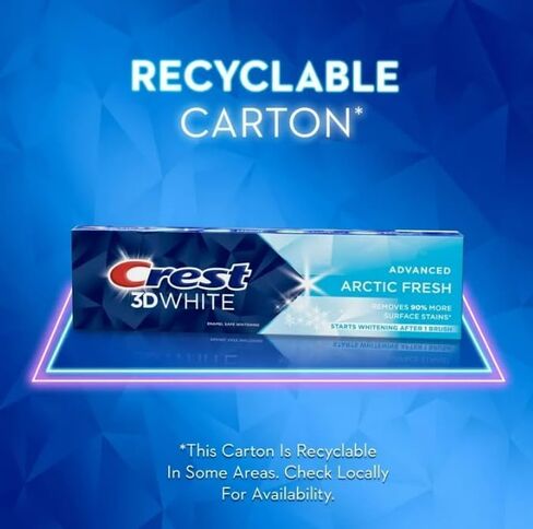 Crest 3D White Advanced Whitening Toothpaste, Arctic Fresh, 2.7 oz Value 2 Pack in Saudi Arabia