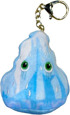 Thunderheads Tornado Plush Keychain, Weather-Inspired Educational Clip-On Collectible with Fun Fact Card, Eco-Friendly Plush Bag Charm, STEM Tool to Learn about Storms and Unique Earth Science Gift in Saudi Arabia