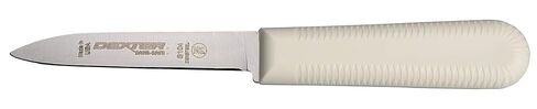 مجموعة سكاكين التقشير Dexter Russell S104SC-3RWC Sani-Safe 15423، حافة صدفية 3-1/4 بوصة DEXSTEEL شفرة فولاذية عالية الكربون خالية من البقع، مقابض بولي بروبيلين حمراء وبيضاء وزرقاء غير قابلة للانزلاق، 3 عبوات، صنع في الولايات المتحدة الأمريكية in Saudi Arabia