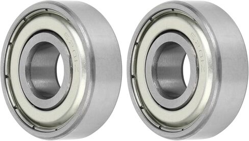 ACROPIX 6201z Deep Groove Ball Bearings P6 12x32x10mm Lubricated Bearings Metal Seal Silver Tone Scooter Skateboard Wheel - Pack of 2 in Saudi Arabia