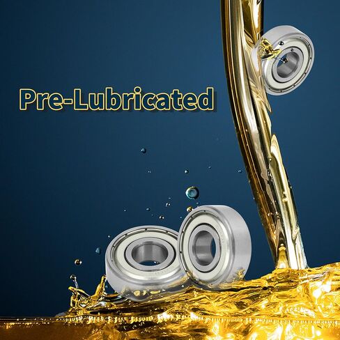 ACROPIX 6201z Deep Groove Ball Bearings P6 12x32x10mm Lubricated Bearings Metal Seal Silver Tone Scooter Skateboard Wheel - Pack of 2 in Saudi Arabia