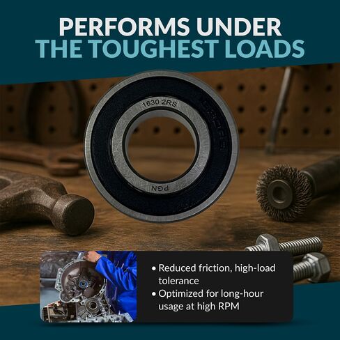 PGN (10 Pack) 1630-2RS Bearing - Lubricated Chrome Steel Sealed Ball Bearing in Saudi Arabia