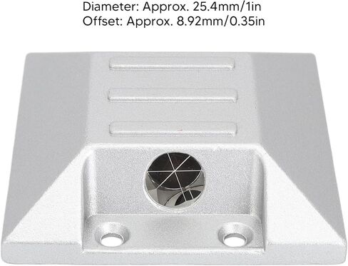 Mini 25.4mm Road Surveying Prism, 600m Range, Sturdy Aluminum Alloy, Portable Design for Civil Engineering and Construction Professionals in Saudi Arabia