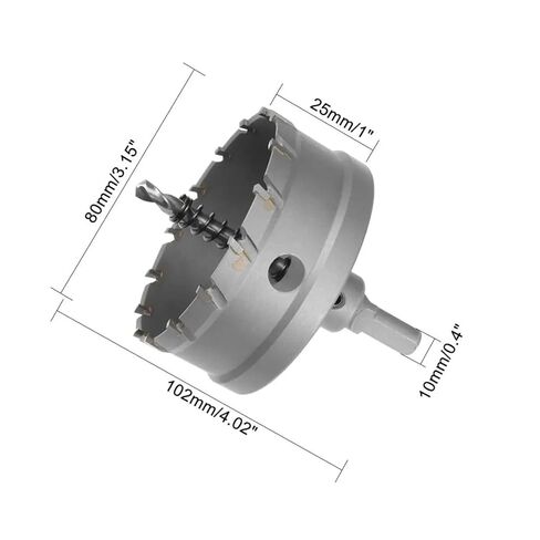 1pcs 80mm Carbide Hole Saw Cutter Drill Bit PWIGAAHTW in Saudi Arabia