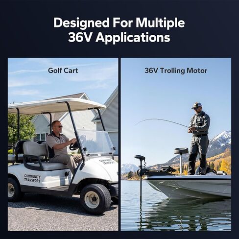 LITIME IP66 ROUBROOK 36V (43.8V) 10A LIFEPO4 شاحن بطارية ليثيوم ، تطبيقات واسعة لعربة الجولف ، RV in Kuwait