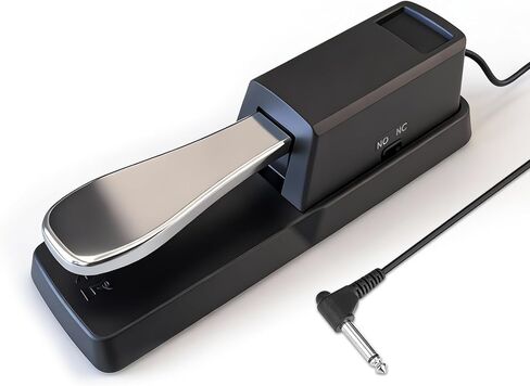 دواسة مستدامة عالمية للوحة المفاتيح/البيانو مع مفتاح قطبي - قابس 1/4 بوصة (6.5 ملم) متوافق مع البيانو الرقمي، وأجهزة تحكم MIDI ولوحات المفاتيح الإلكترونية (SP-01) in Kuwait