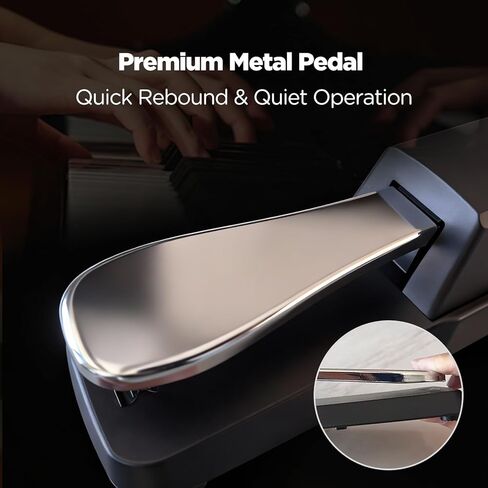 دواسة مستدامة عالمية للوحة المفاتيح/البيانو مع مفتاح قطبي - قابس 1/4 بوصة (6.5 ملم) متوافق مع البيانو الرقمي، وأجهزة تحكم MIDI ولوحات المفاتيح الإلكترونية (SP-01) in Kuwait