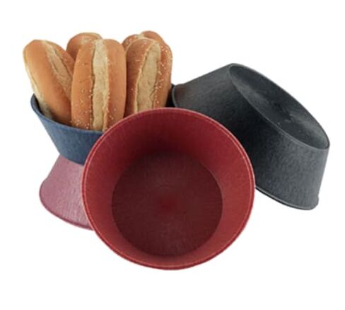 سلة تقديم مستديرة كبيرة من A-to-Z Supply 289-HS-HS1012L-CH، مقاس 9 بوصة × 2-3/4 بوصة، قابلة للاستخدام في الميكروويف وغسالة الأطباق، مصنوعة من البولي إيثيلين، طراز فحمي، مثالية للمطاعم والمقبلات، عبوة من 24 قطعة in Kuwait