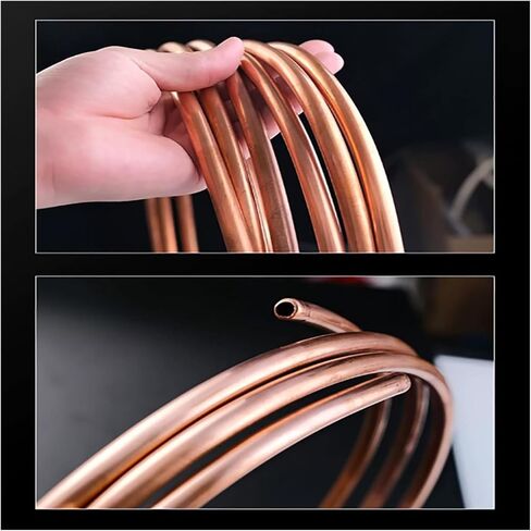 Copper Coil Tubing, T2 Copper Tube 1M, Outer Diameter 16Mm Seamless Soft Coil,Strong Plasticity Pure(16x2mm) in Saudi Arabia