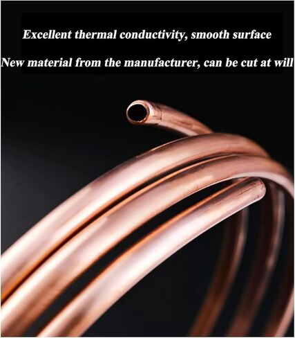 Copper Coil Tubing, T2 Copper Tube 1M, Outer Diameter 16Mm Seamless Soft Coil,Strong Plasticity Pure(16x2mm) in Saudi Arabia