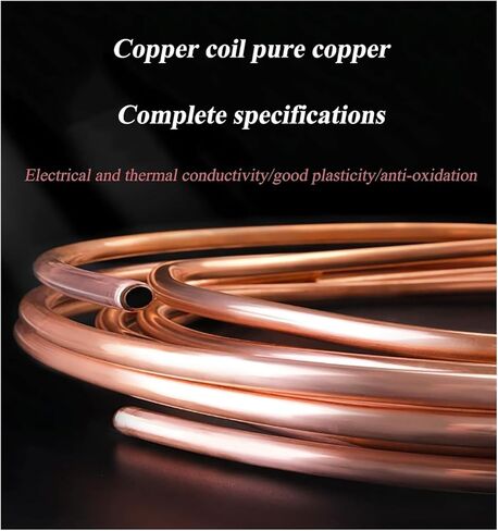Copper Coil Tubing, T2 Copper Tube 1M, Outer Diameter 16Mm Seamless Soft Coil,Strong Plasticity Pure(16x2mm) in Saudi Arabia